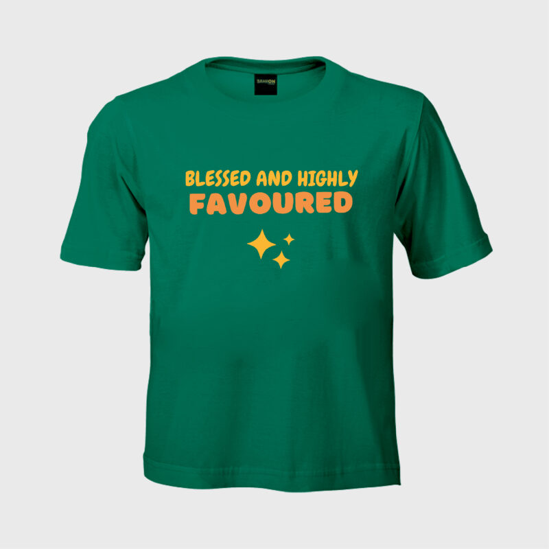 Blessed and Highly Favoured - Kids Tshirt