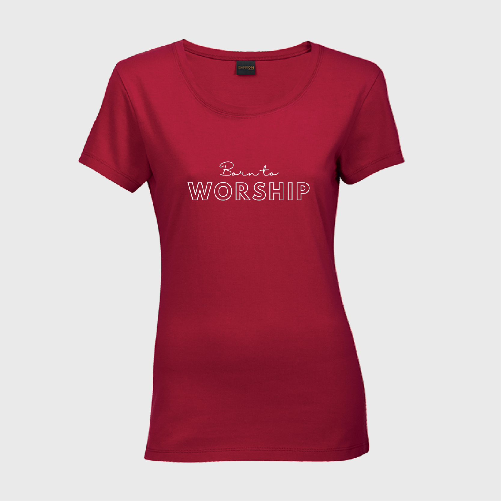Born to Worship - Ladies Crew Neck - Image 2