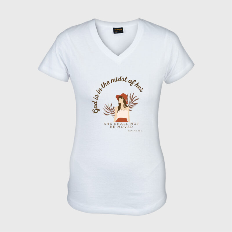 God in her Midst - Ladies V-Neck
