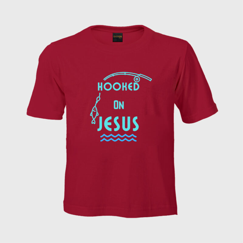 Hooked on Jesus - Kids Tshirt