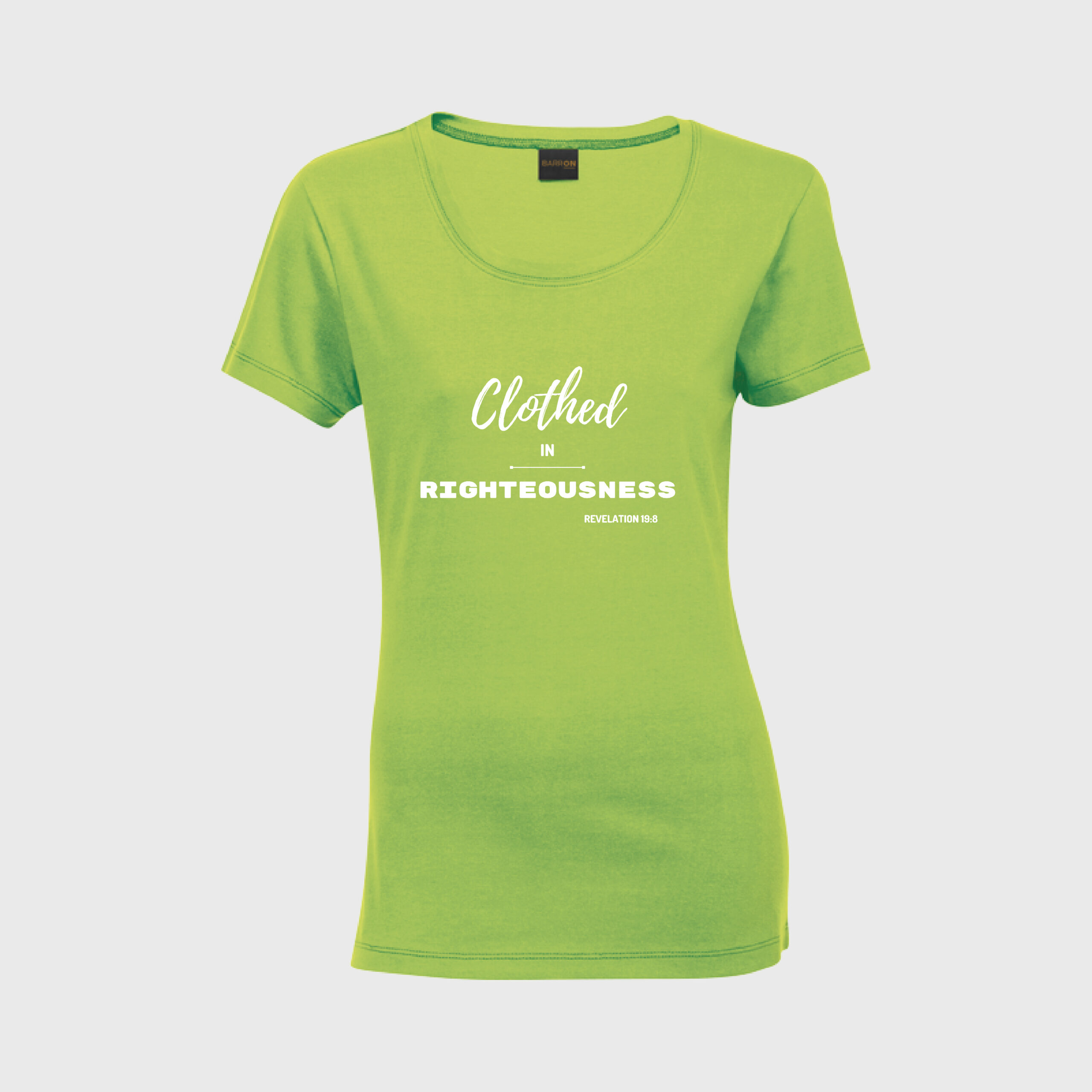 Clothed in Righteousness - Ladies Crew Neck - Image 3
