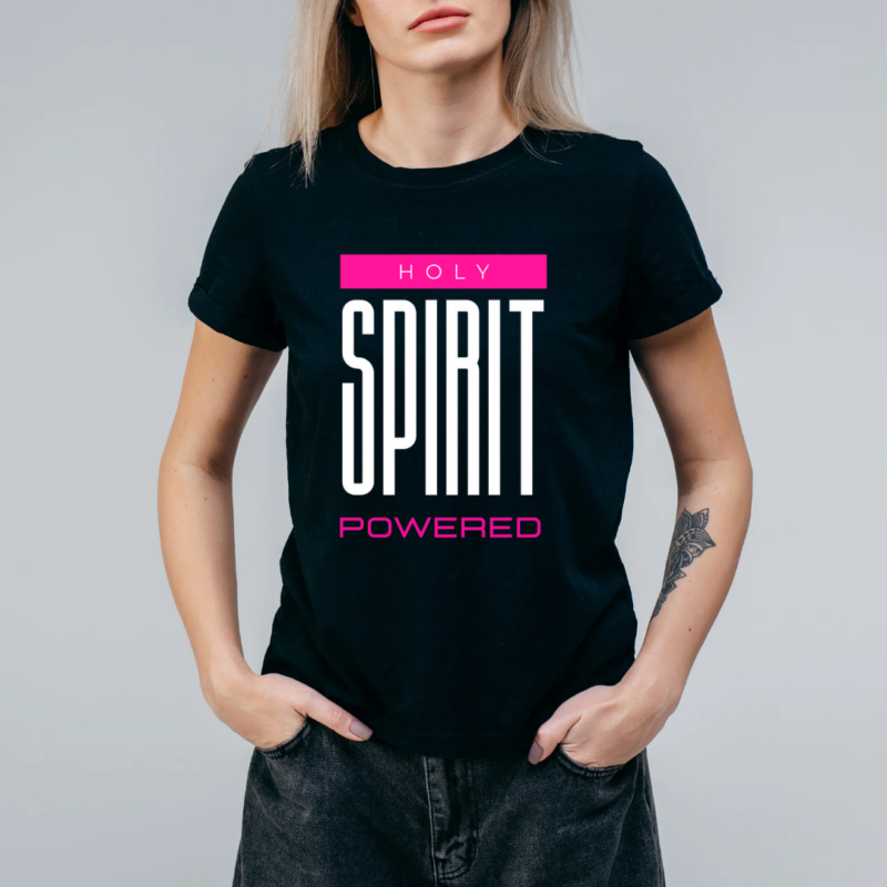Holy Spirit Powered- Ladies Crew Neck