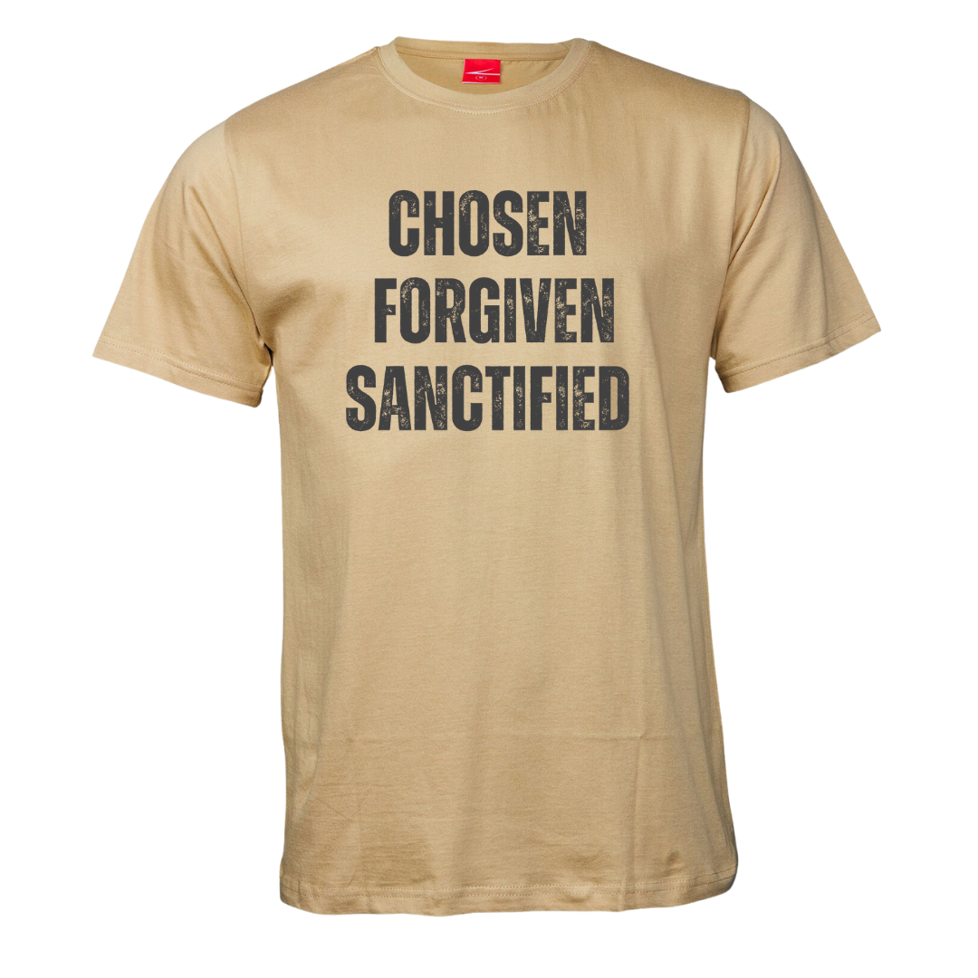 Chosen Forgiven Sanctified- Unisex Tshirt