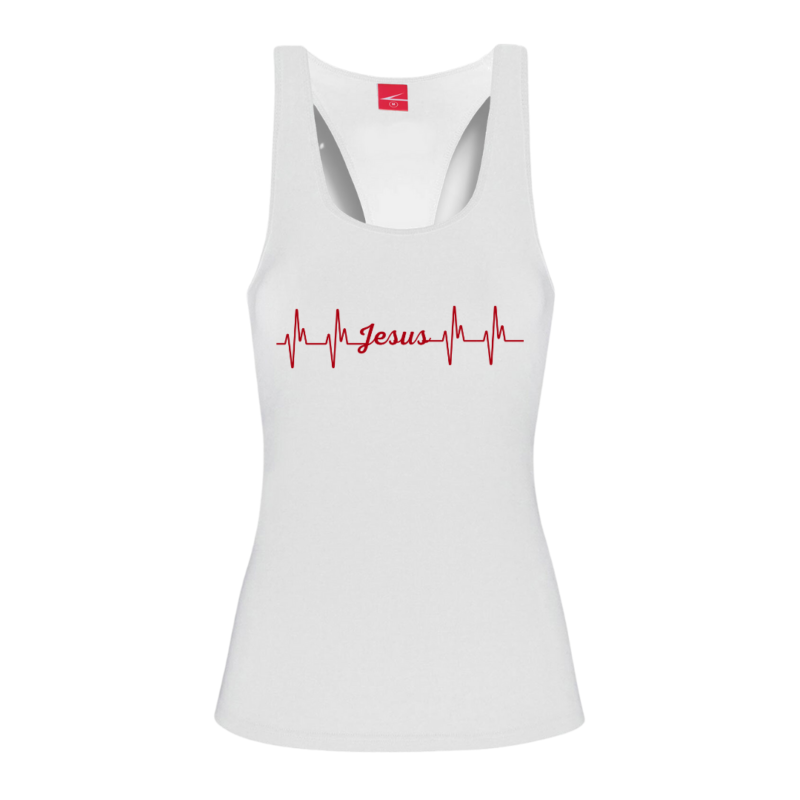 Jesus Heartbeat- Ladies Racer Back Vest