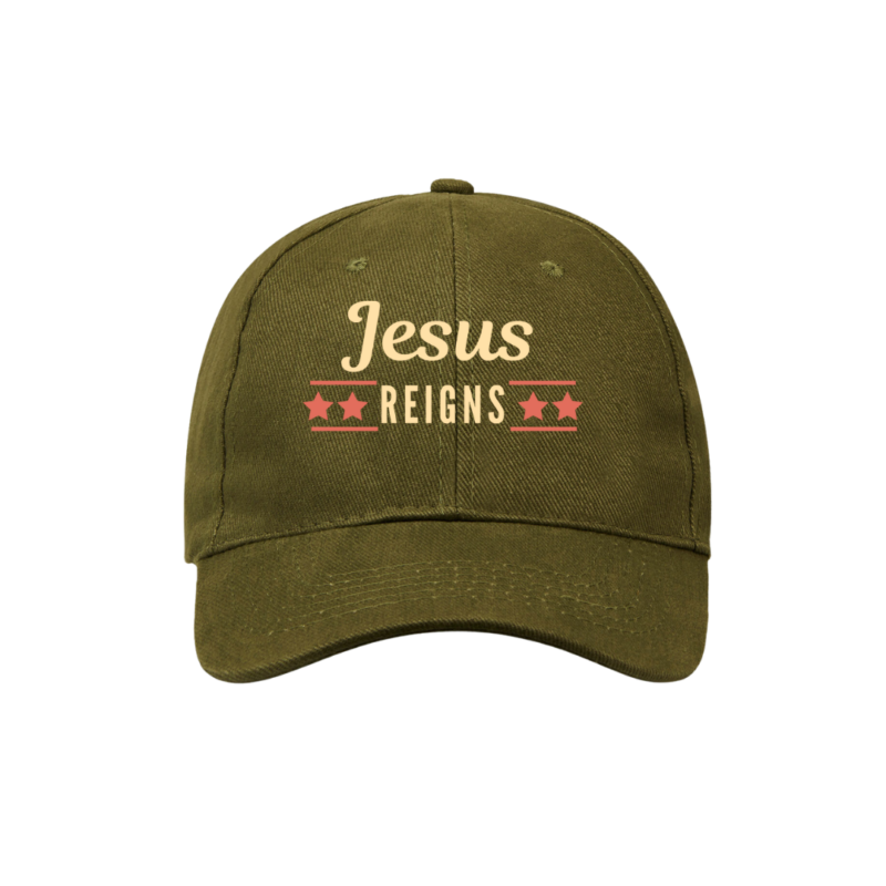 Jesus Reigns Cap- 100% Combed Cotton