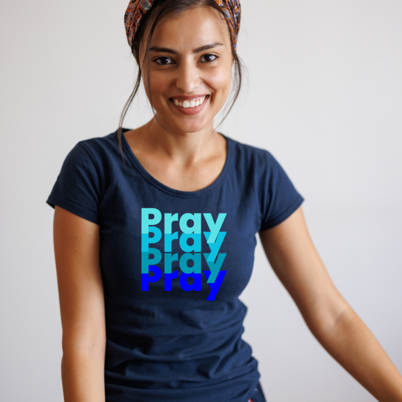 Pray- Ladies Crew Neck Tee